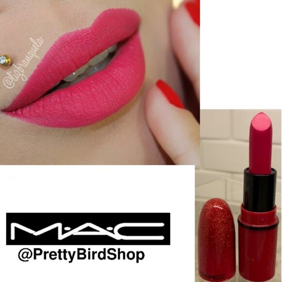 MAC ALL FIRED UP Lipstick mini NEW Limited Edition Matte Taste of Stardom - Picture 4 of 5